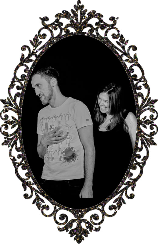 Anki from improvshine on stage holding a person